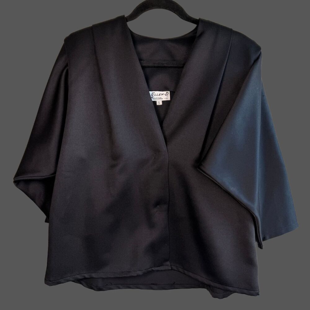 Vintage Ellen D Kollection Satin Dolman Kimono Evening Jacket